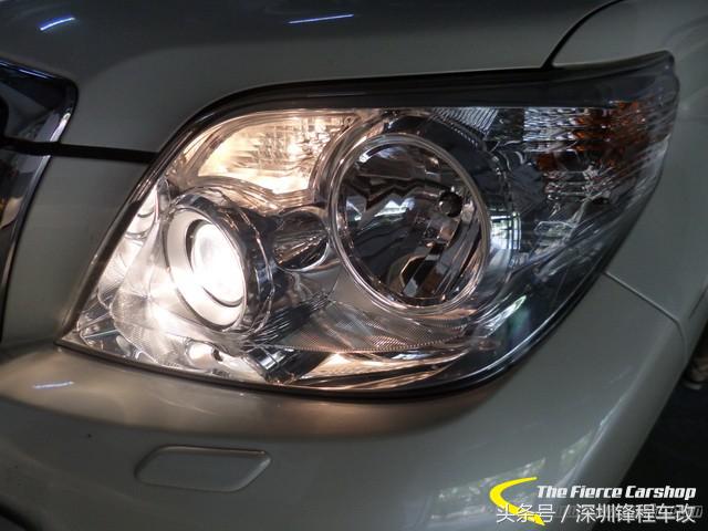 霸道改海拉透镜细节,丰田霸道升级透镜