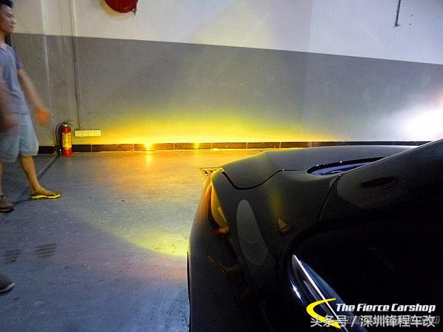 天生灯光不足唯有后天补救，长城C50升海拉五透镜、黄金眼雾灯