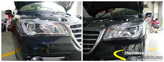 天生灯光不足唯有后天补救，长城C50升海拉五透镜、黄金眼雾灯