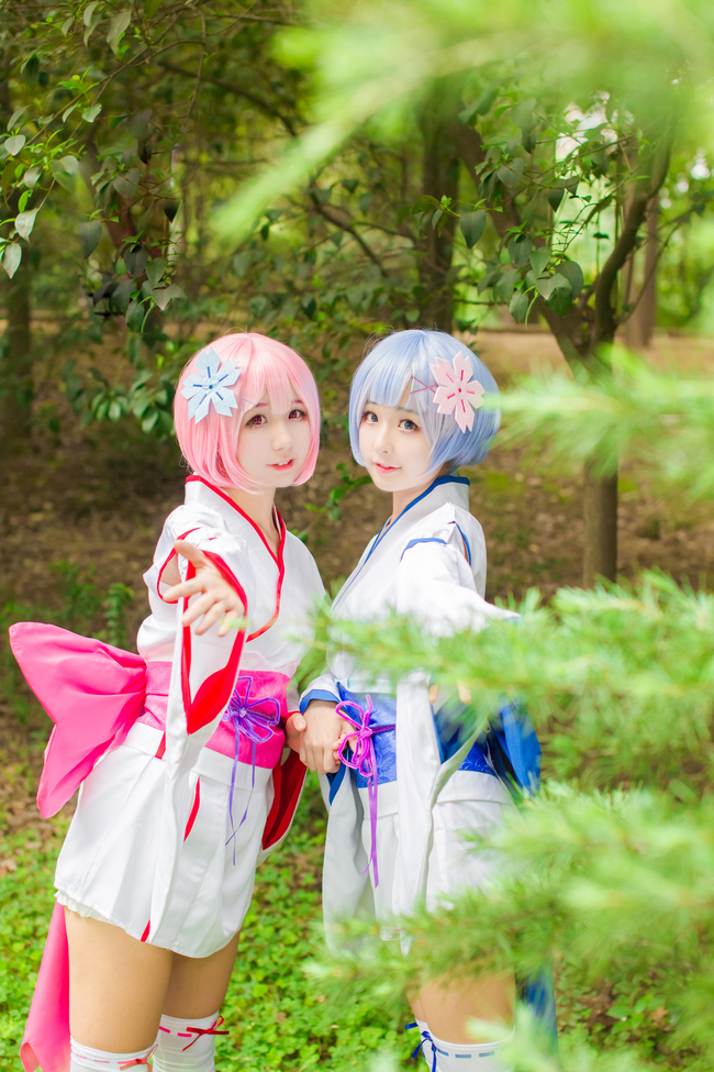 从零开始的异世界生活魔女cos,从零开始的异世界拉姆蕾姆cos