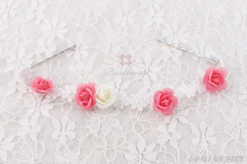 非主流发型发夹,韩式简约花朵发夹
