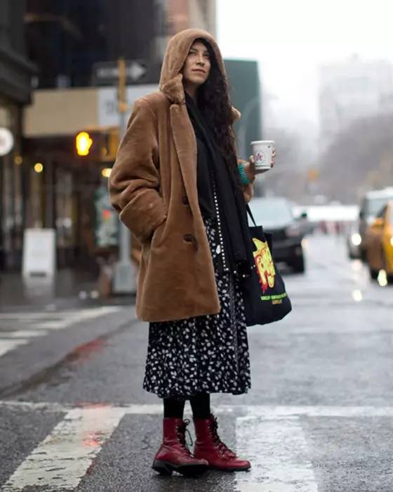 泰迪熊外套穿搭,超好看泰迪熊外套