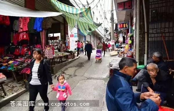 东溪古镇街景,苍溪县古镇全景图