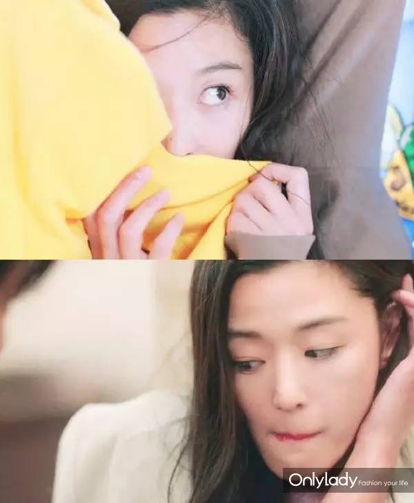 全智贤一字眉图片,全智贤的长直发看起来那么漂亮