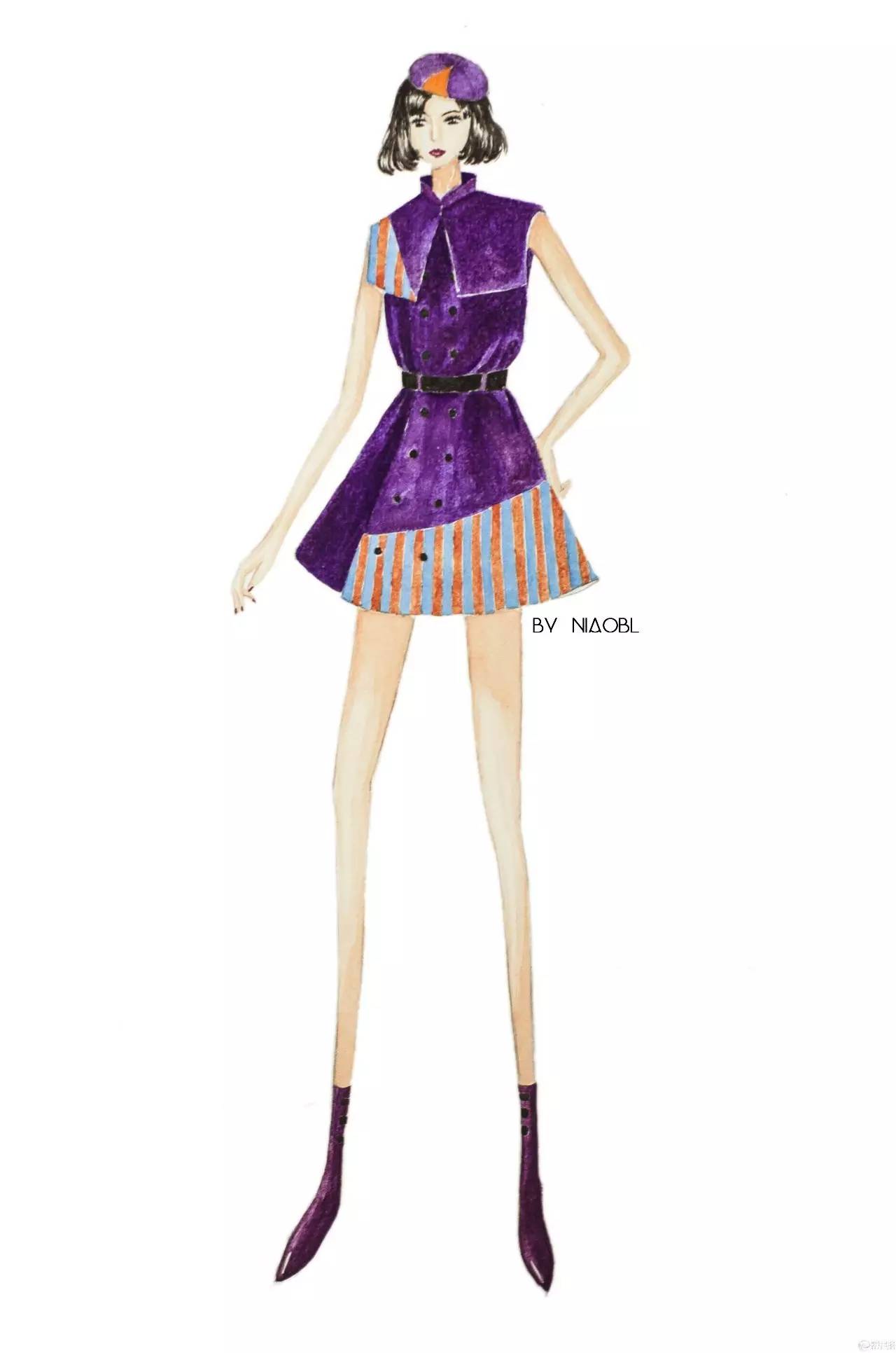 手绘简约风效果图,特别惊艳的手绘图成品