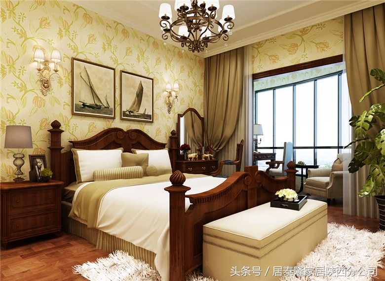 美式田园风格装修效果图厨房,轻松愉悦的田园风