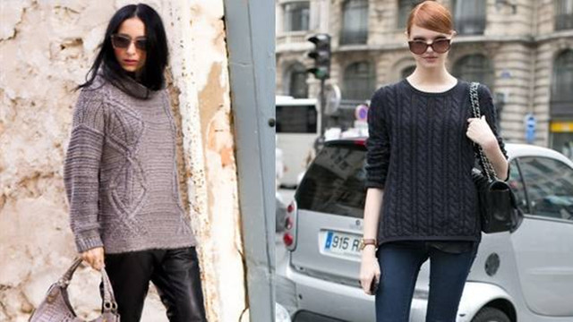 大上衣紧裤子,秋冬裤子百搭上衣随便穿