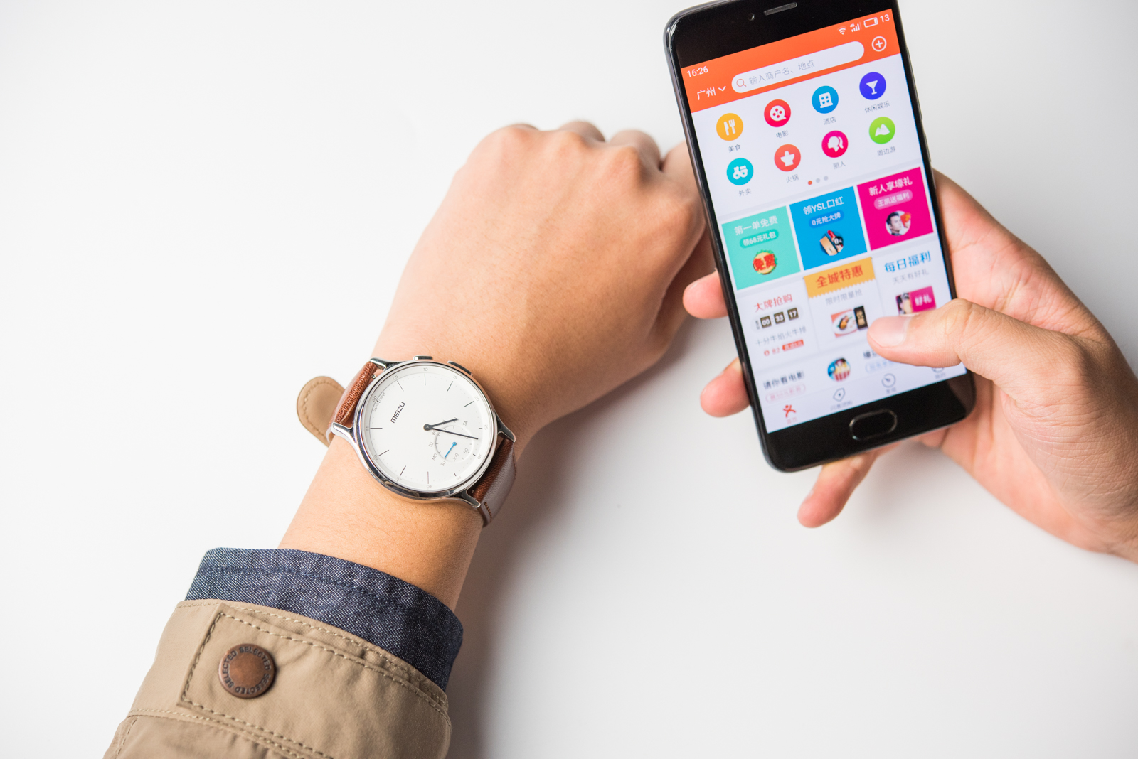 魅族轻智能手表与米家石英表,魅族mix轻智能手表