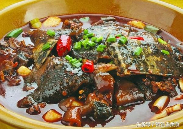 特色主打菜红烧野生甲鱼,江浙沪的红烧甲鱼