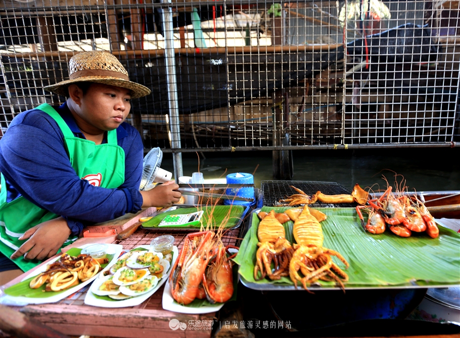 曼谷到丹嫩多水上市场,丹嫩沙多水上集市