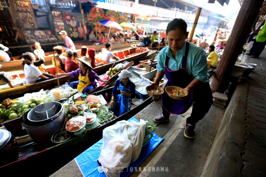 曼谷到丹嫩多水上市场,丹嫩沙多水上集市
