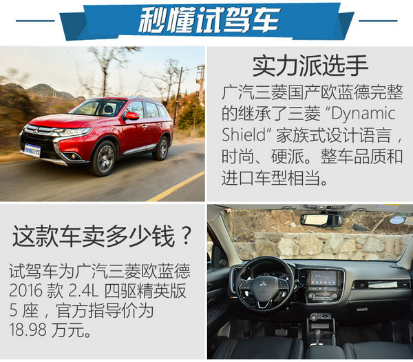 广汽三菱全新欧蓝德实拍,夸张外观