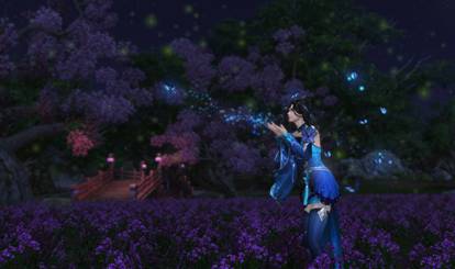 天刀最好看的特效,天刀天青武器外观有特效