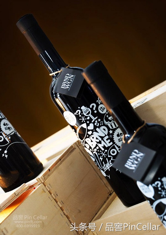 酒瓶标签设计图片创意,酒瓶墙创意设计