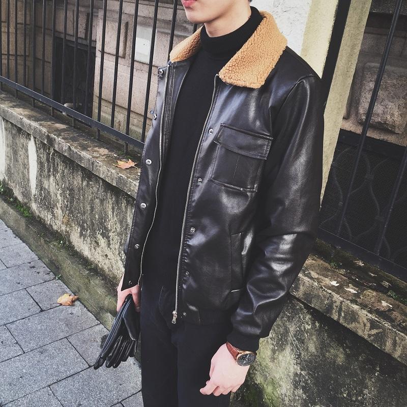 真男人穿搭皮衣,男性时尚穿搭皮衣