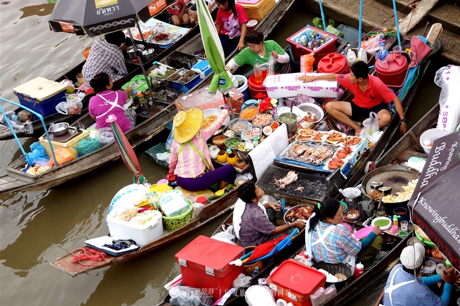 曼谷到丹嫩多水上市场,丹嫩沙多水上集市