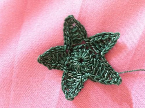 钩海星花样教程,海星毛线编织图解