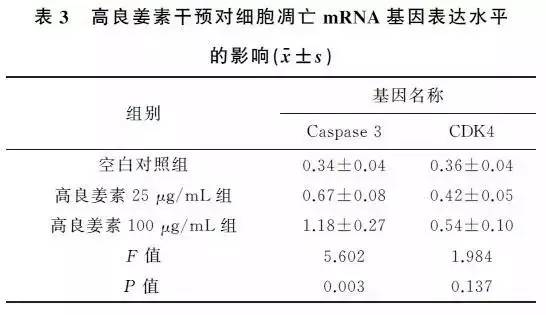 「民族肿瘤学」高良姜素对宫颈癌SiHa细胞凋亡及基因表达的影响