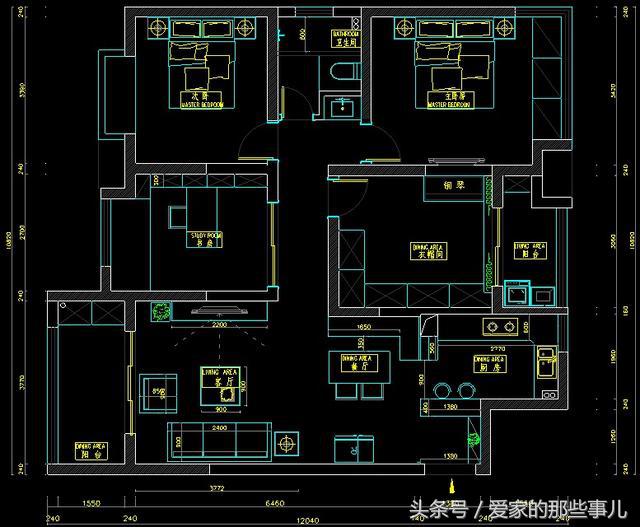 中美式混搭小户型装修,精心打造温馨的小窝