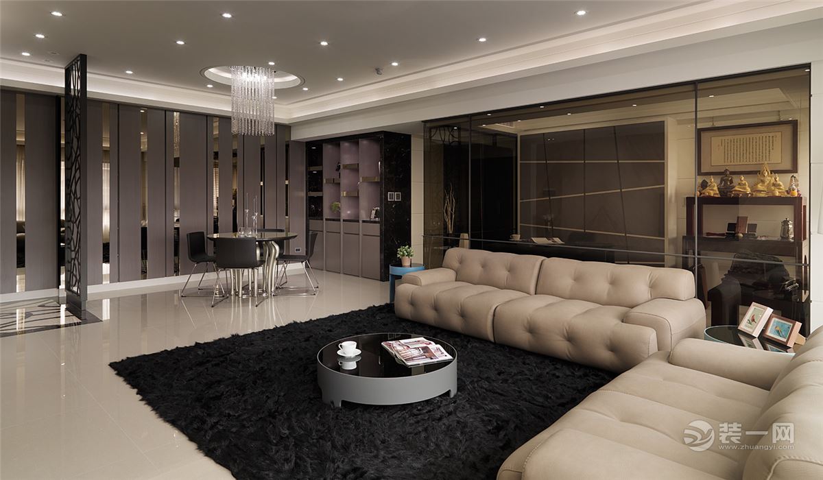 武汉锦绣香江133平装修案例,245平米兰亭珑府装修效果图