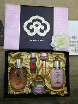 Whoo后拱辰享、天气丹等套盒包含正装赠品名称和使用顺序