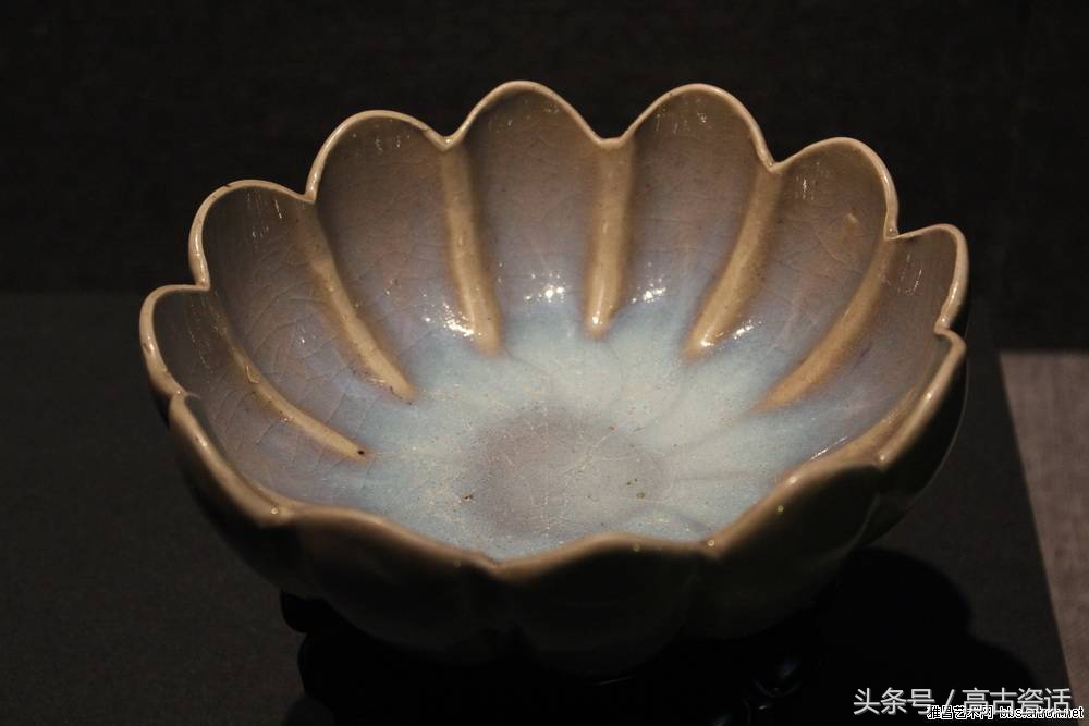 高古瓷钧窑,钧窑盖碗紫色价格