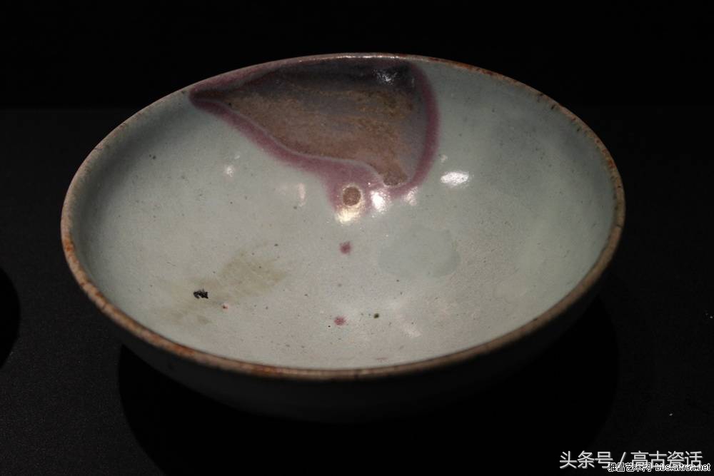 高古瓷钧窑,钧窑盖碗紫色价格
