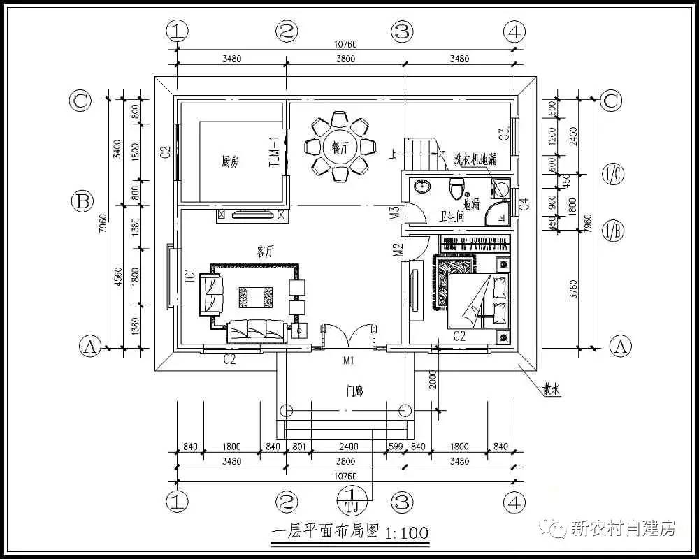 双拼二层兄弟共建房图纸20万以内,20万别墅砖混二层免费图纸