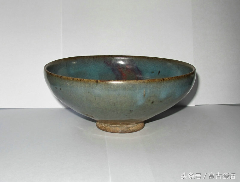 高古瓷钧窑,钧窑盖碗紫色价格