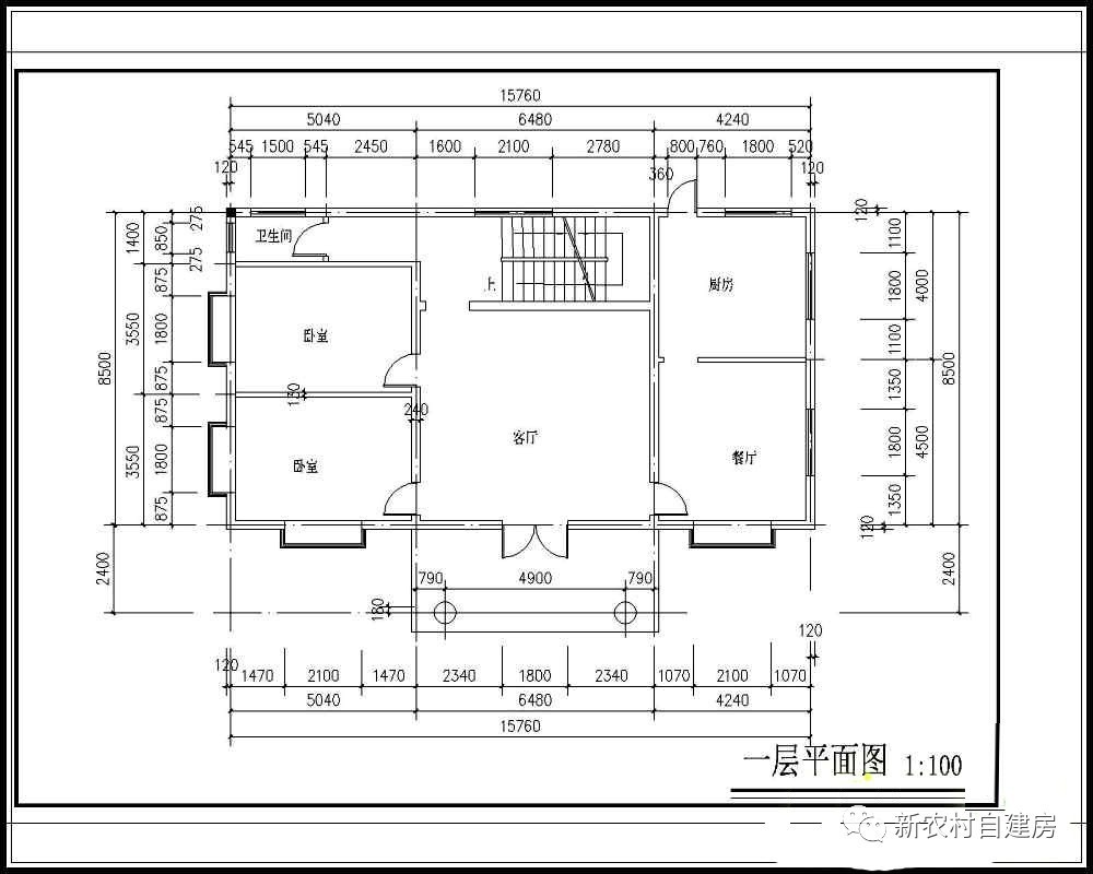 双拼二层兄弟共建房图纸20万以内,20万别墅砖混二层免费图纸
