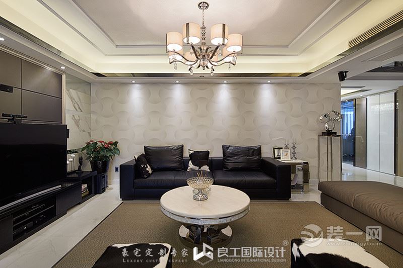 乍一看黑乎乎一片类似何以笙的家杭州江南文苑大户型装修