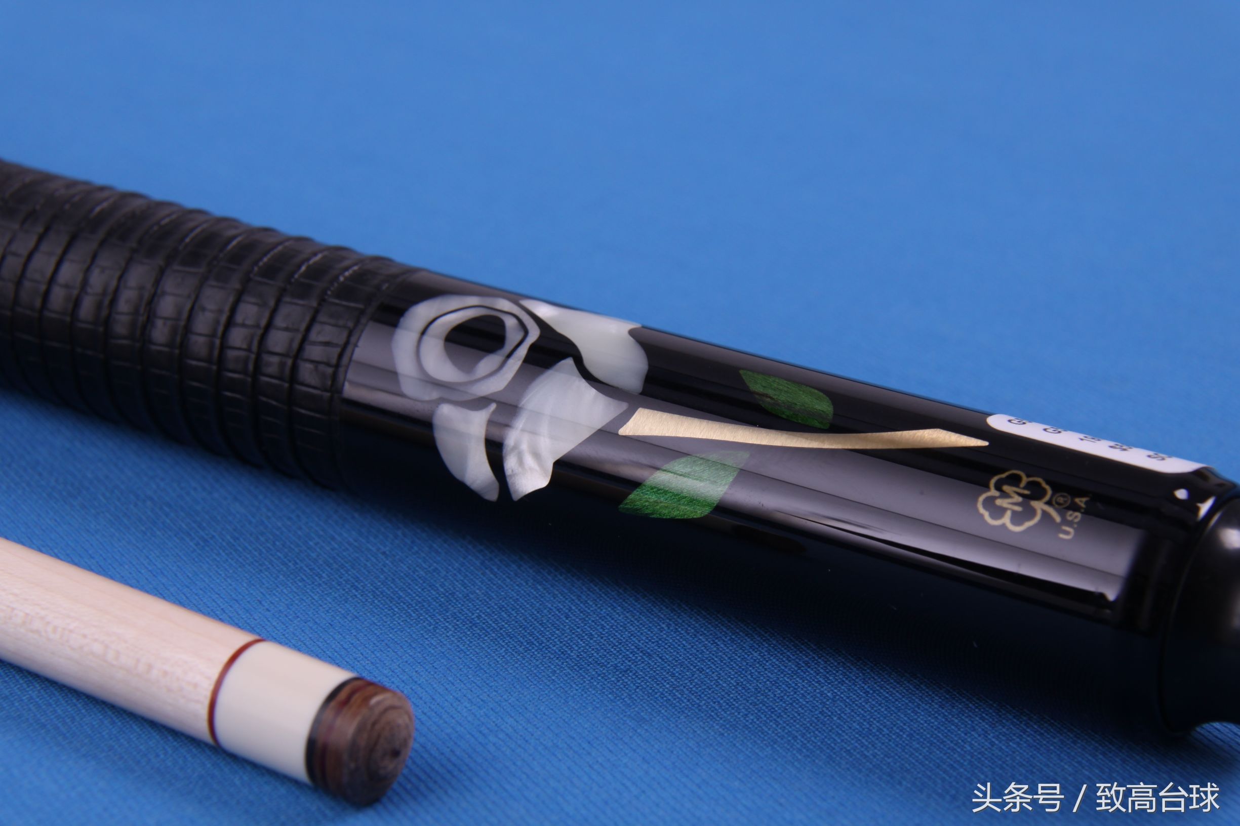 花朵型台球杆,美式微雕台球杆