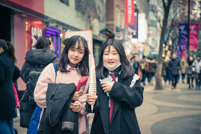 明洞韩国首尔的购物天堂,首尔明洞高档购物中心