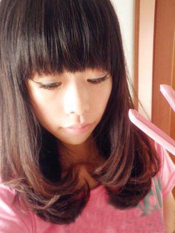 内扣梨花卷教程,梨花烫中长发内扣梨花卷图片