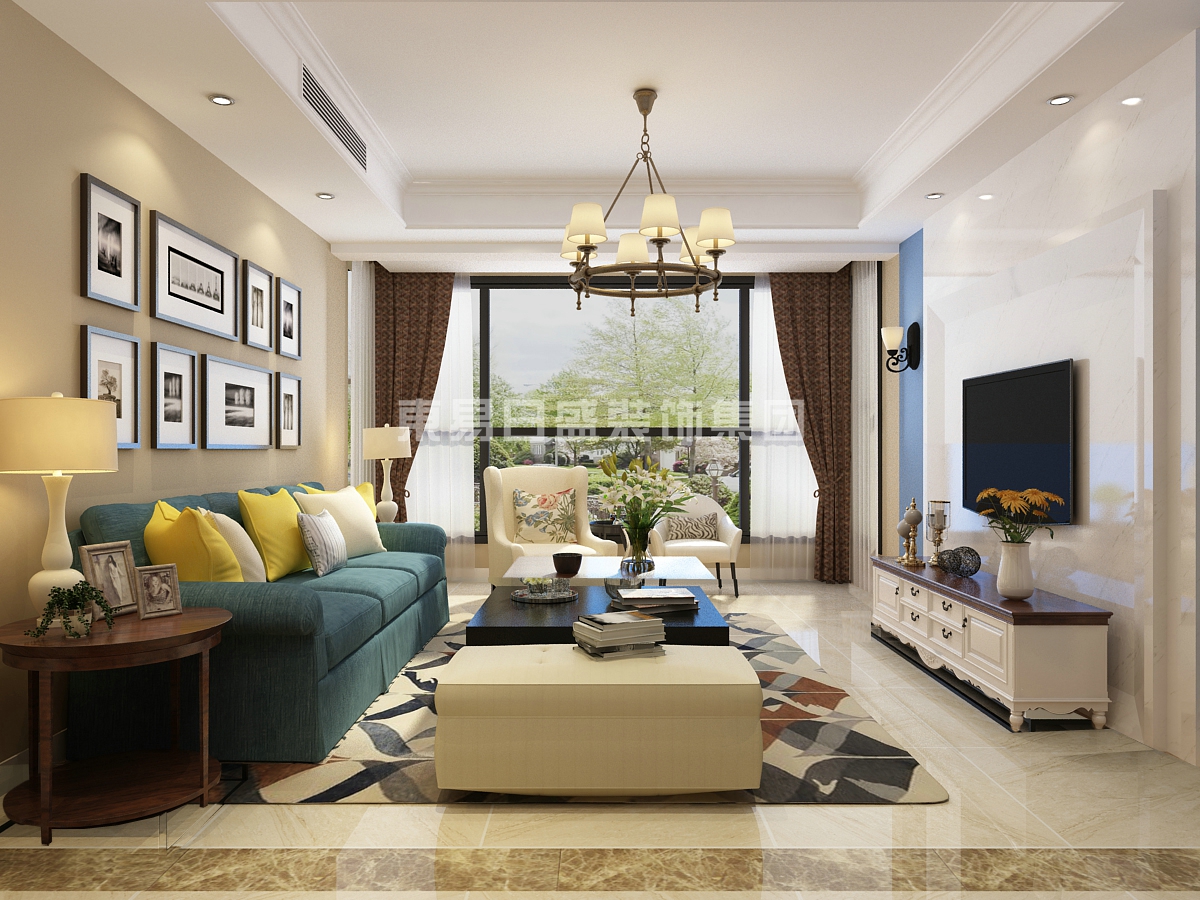 泰丰牧马湖120平装修风格,泰丰观湖两室两厅装修效果