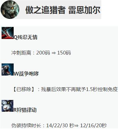 13.14版本更新狮子狗削弱了什么,lol现版本狮子狗上单