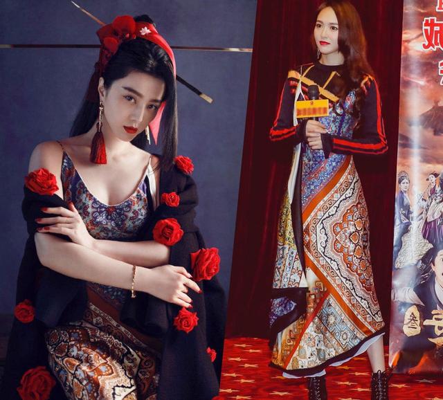 高圆圆和范冰冰同框变路人,高圆圆撞衫范冰冰