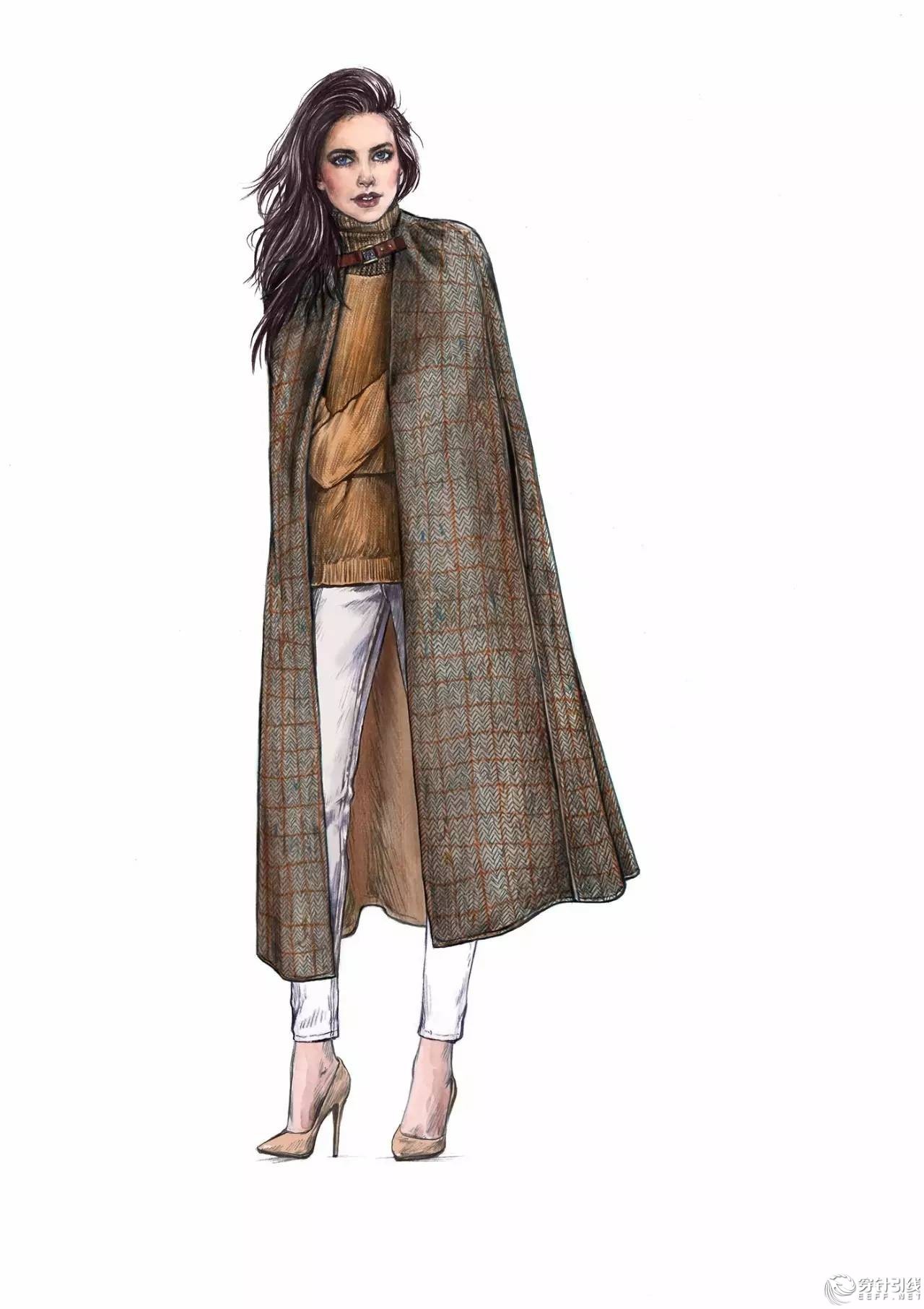 服装设计手绘时装,手绘时尚潮流服装