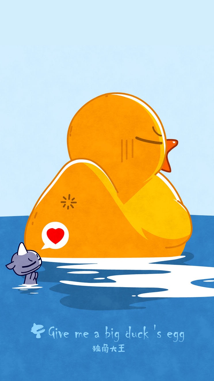 小鸭高清壁纸,黄色小雏菊壁纸