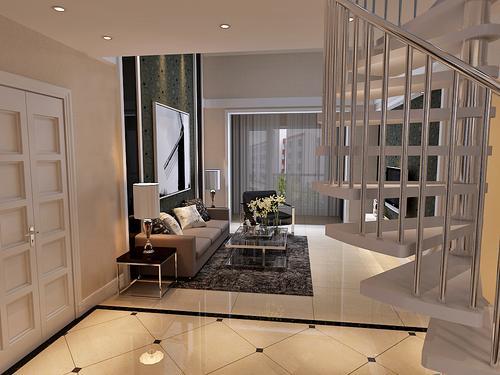 优山美地三室两厅两卫装修效果图,大连150平米房子装修全包价格