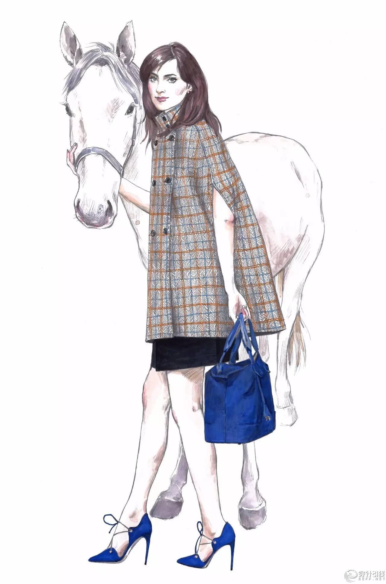 服装设计手绘时装,手绘时尚潮流服装