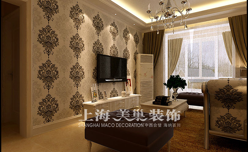 郑州正商蓝海港湾，明钻89平两室两厅简欧风格对比