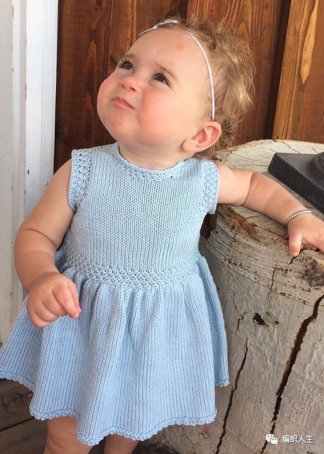 从下往上编织毛线背心裙怎样减针,毛线编织宝宝拼色背心裙图片大全