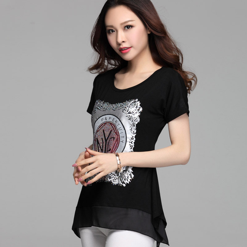 品牌t恤女正肩短袖修身打底衫,夏季新款短袖纯棉t恤女士打底衫