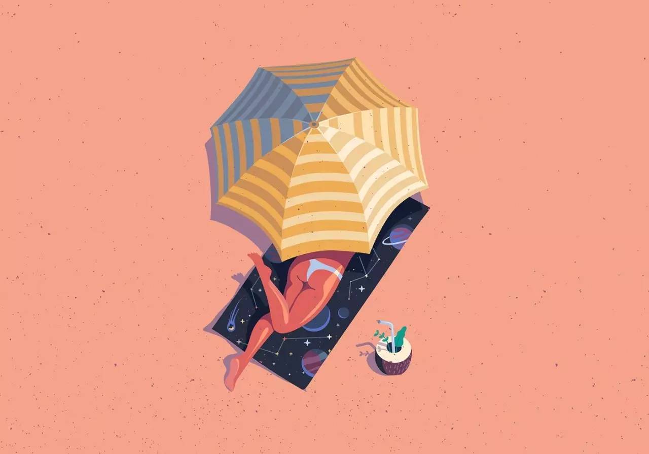 充满想象的星空图画,富有想象力的星空插画脑洞极大