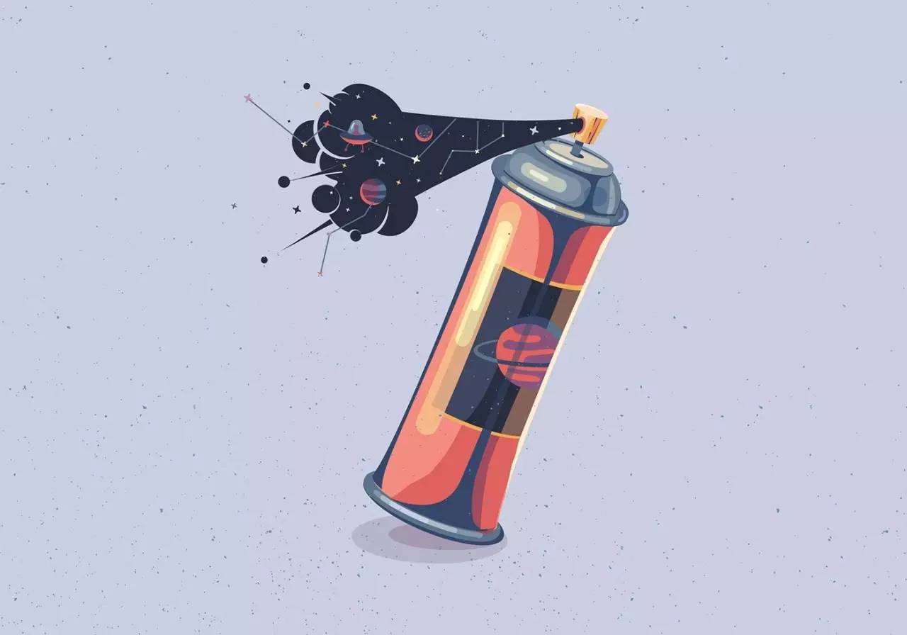 充满想象的星空图画,富有想象力的星空插画脑洞极大