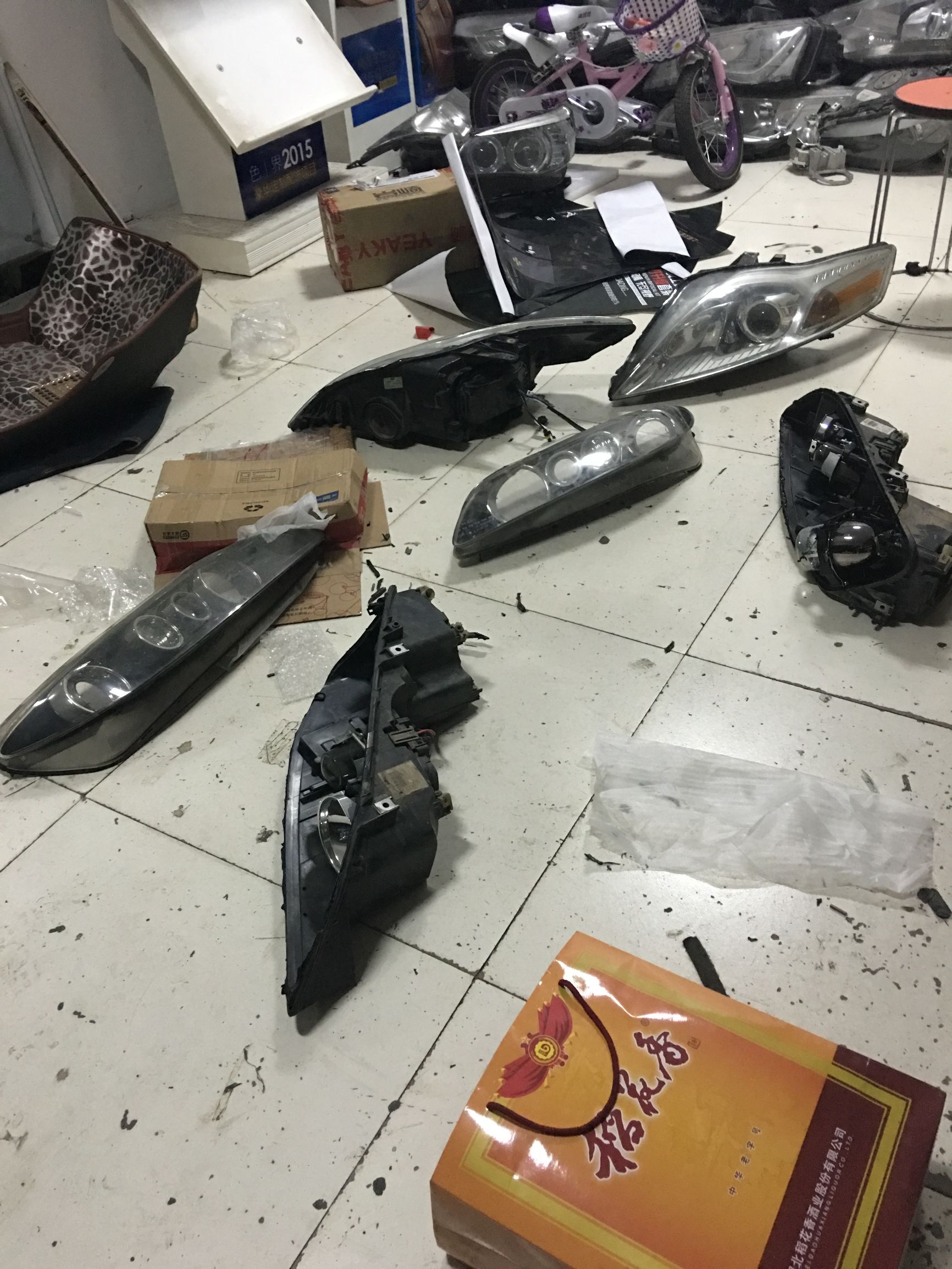 原车蜡烛灯升级海拉6透镜