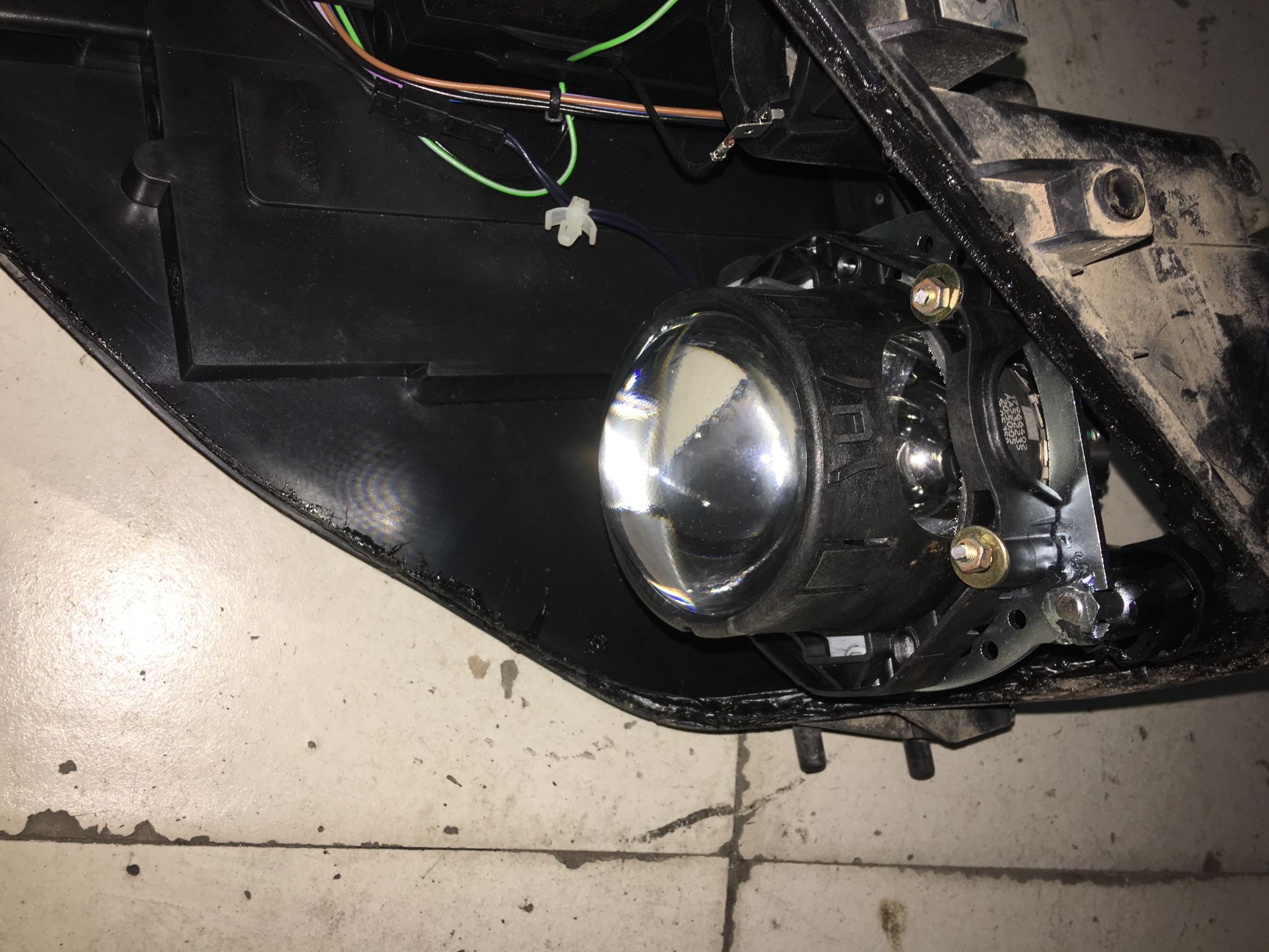 原车蜡烛灯升级海拉6透镜