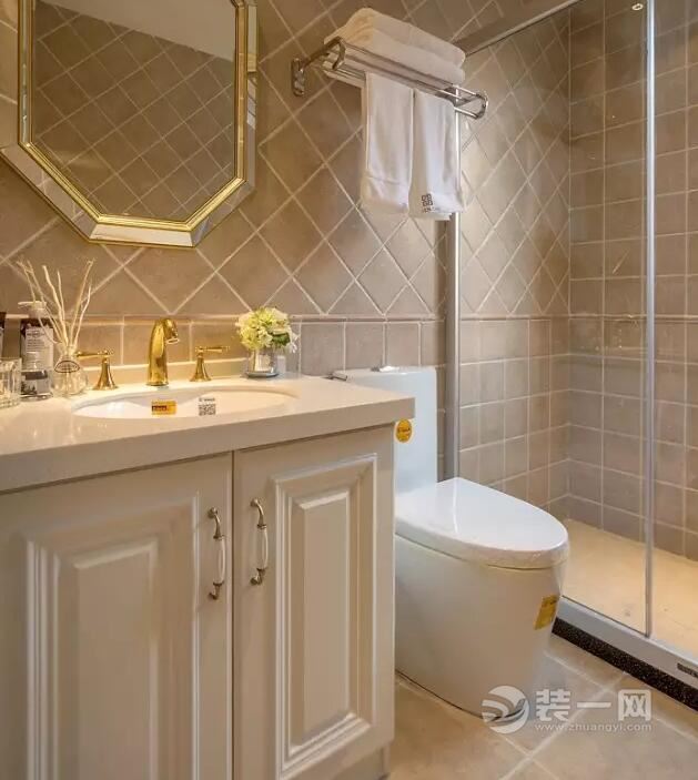 福州博仕后悦府127平美式3室1厅装修案例展现