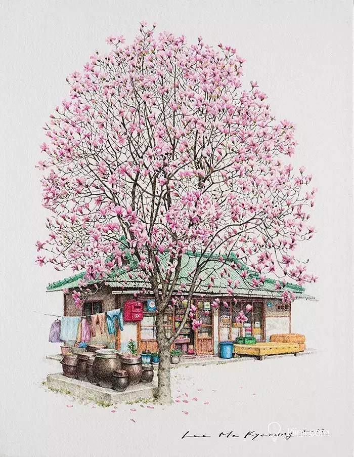杂货店也可以很唯美：韩国艺术家MeKyeoungLee花费20年时间手绘的小便利店